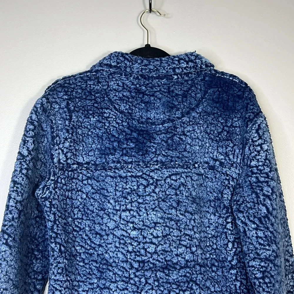 Boxercraft Florida Gator Sherpa Pullover Quarter-Zip Sweatshirt - Blue - XS - Picture 9 of 10